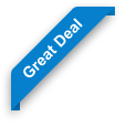 Blue ribbon saying Great Deal