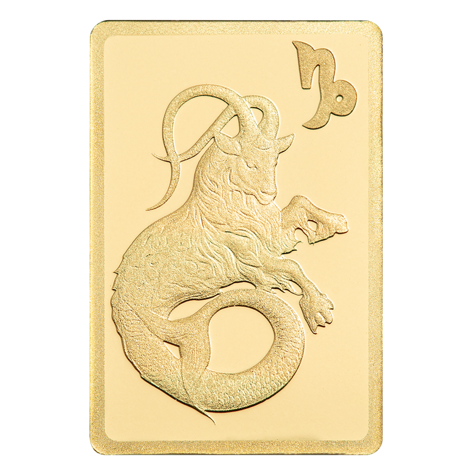 0.5 g Gold Zodiac Capricorn Bar, image 2