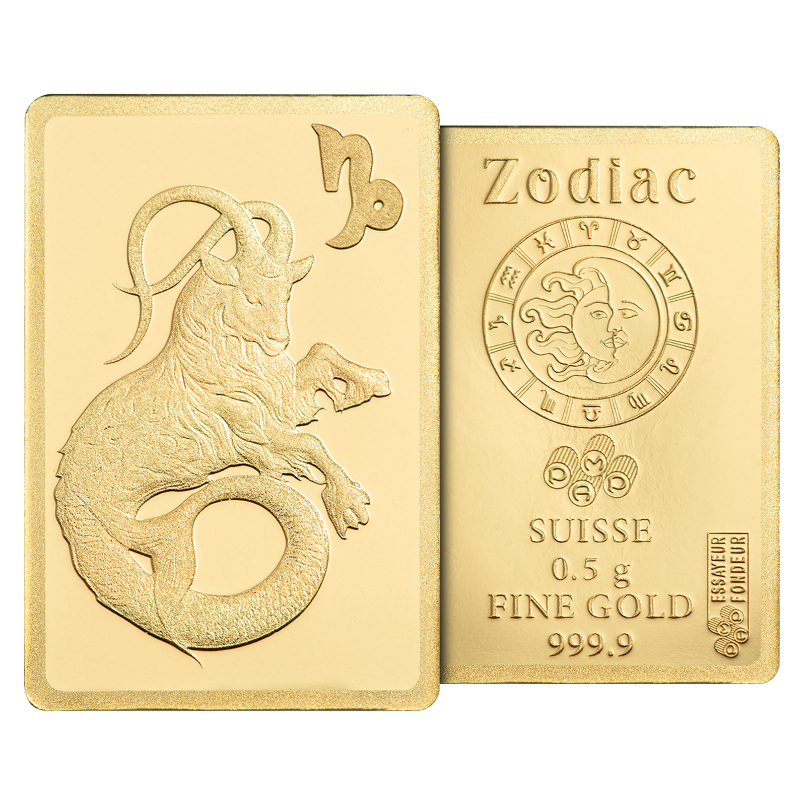 0.5 g Gold Zodiac Capricorn Bar, image 5
