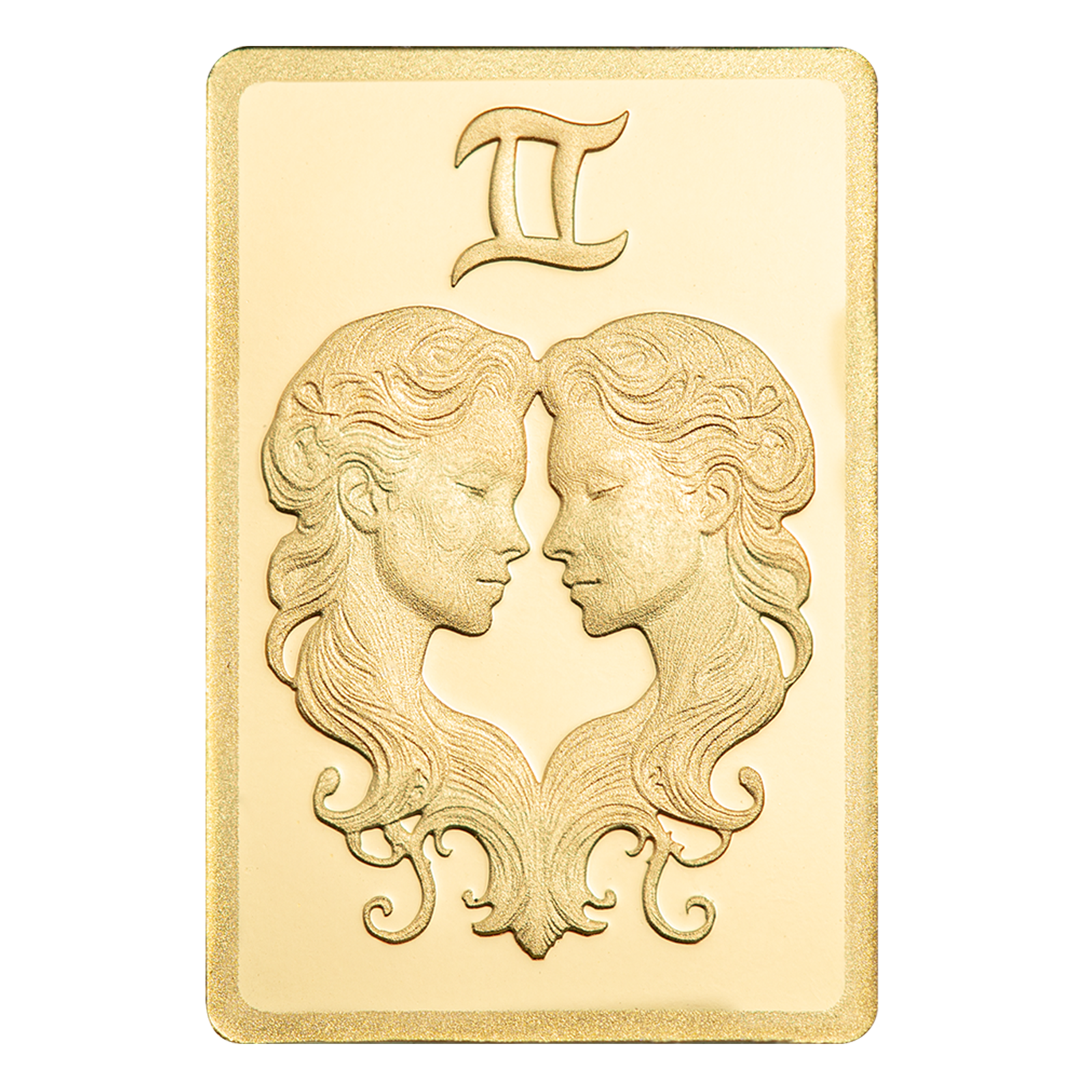 0.5 g Gold Zodiac Gemini Bar, image 2