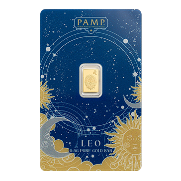 0.5 g Gold Zodiac  Leo Bar