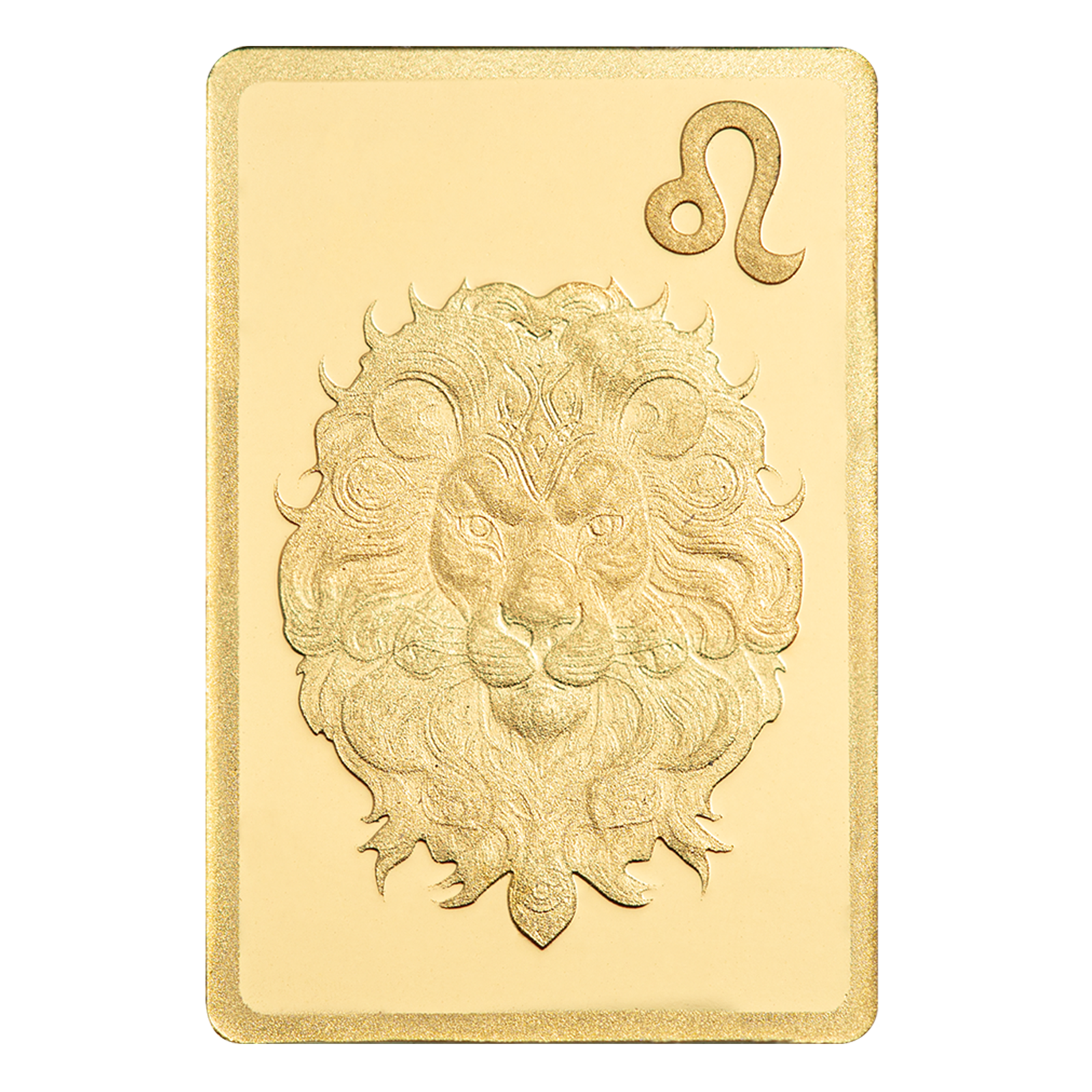 0.5 g Gold Zodiac  Leo Bar, image 2