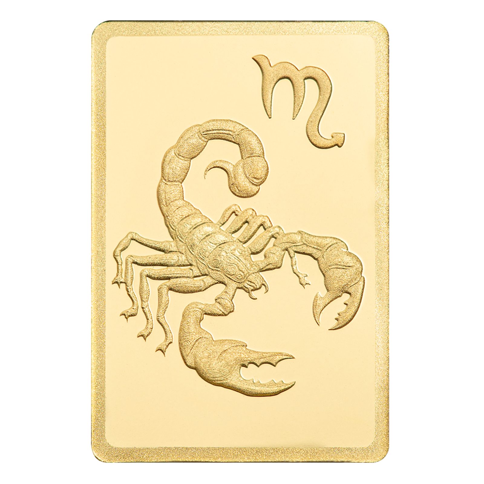 0.5 g Gold Zodiac Scorpio Bar, image 2