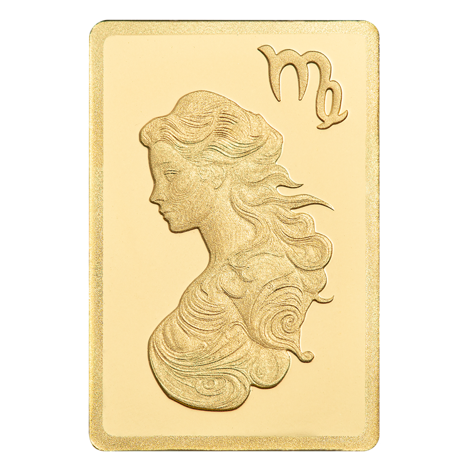 0.5 g Gold Zodiac Virgo Bar, image 2