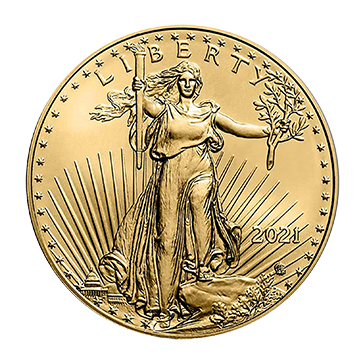 1/10 oz Gold Eagle Coins (new design - mid 2021 and later), image 1