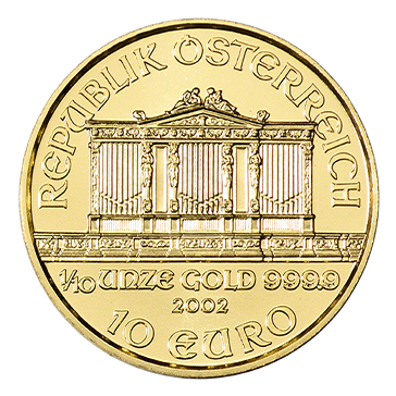 1/10 oz Gold Philharmonic Coins, image 1
