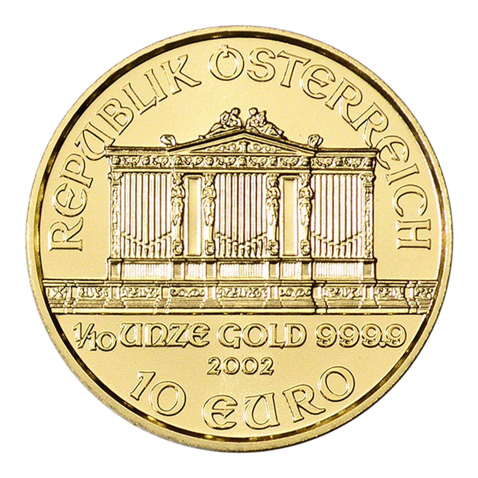1/10 oz Gold Philharmonic Coins, image 1