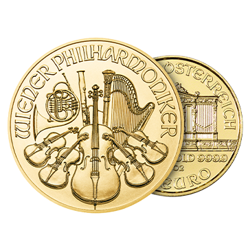 1/10 oz Gold Philharmonic Coins, image 2