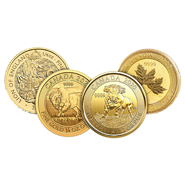 1/4 oz Gold Round or Coin .999+