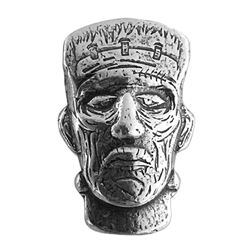 1.5 oz Silver Bar .999-3D Frankenstein Head - Antique Finish