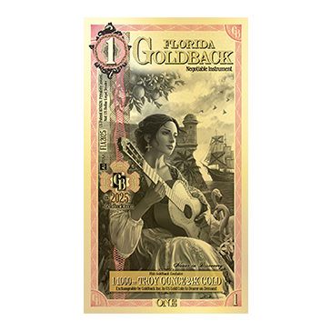 Buy1 Florida Goldback Gold Notes Pack (50 pc) 24K, image 1
