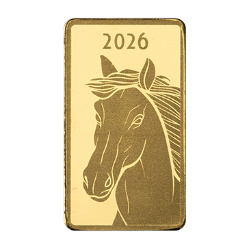 1 g Gold Year of the Horse Bar (2026), image 1