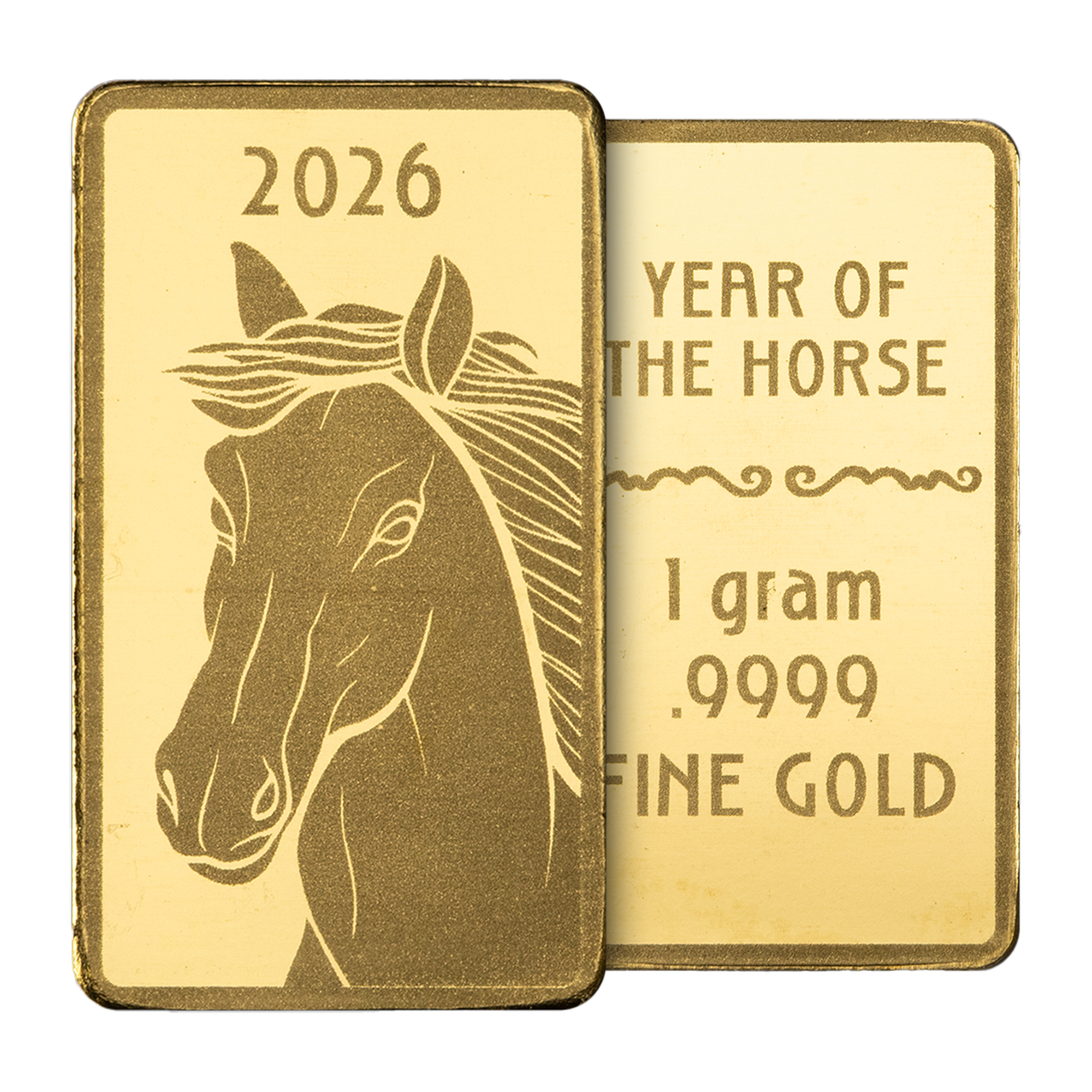 1 g Gold Year of the Horse Bar (2026), image 3