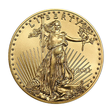 1 oz Gold American Eagle Coin  (mid 2021 and newer), image 0