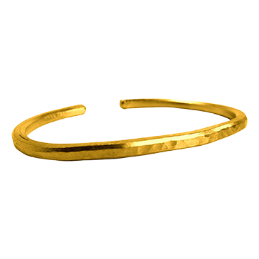 Buy 1 oz Hammered Gold Bullion Bracelet, image 2
