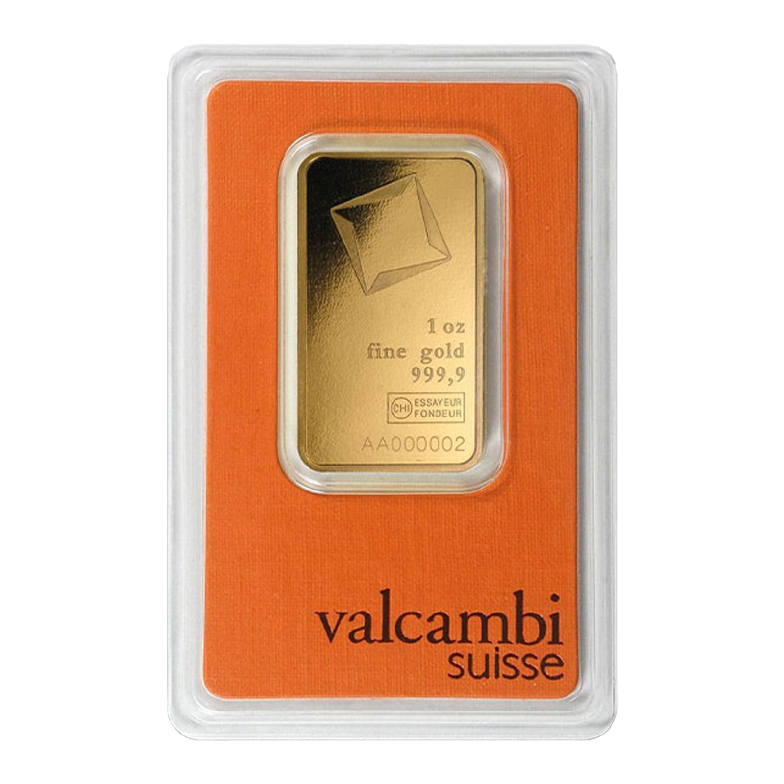 1 oz Gold Bar - Valcambi Suisse (in assay card), image 0
