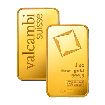 1 oz Gold Bar - Valcambi Suisse (in assay card), image 0