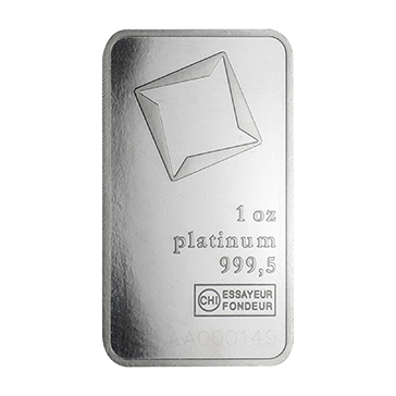 1 oz Platinum Valcambi Suisse Bars, image 3