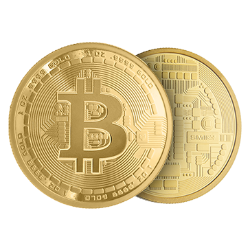 Buy 1 oz Pure Gold Bitcoin Round .9999, image 2