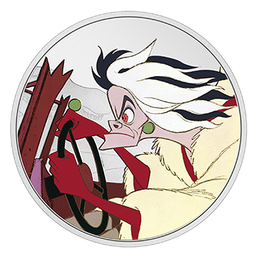 Buy 1 oz Silver 101 Dalmatians Cruella Coin (2022), image 0