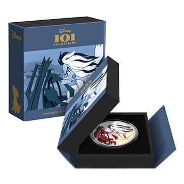 Buy 1 oz Silver 101 Dalmatians Cruella Coin (2022), image 3
