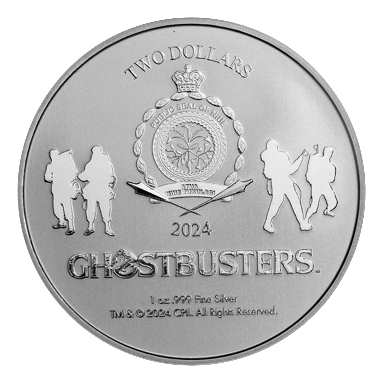 Buy 1 oz Silver 40th Anniversary Ghostbusters® Coin (2024), image 1