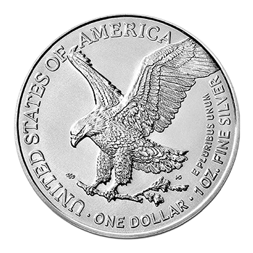 1 oz Silver American Eagle Coin  (mid 2021 and newer)