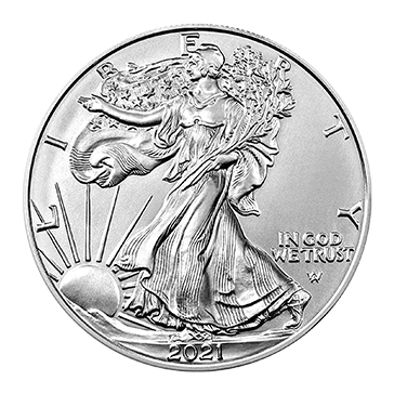1 oz Silver American Eagle Coin  (mid 2021 and newer), image 0