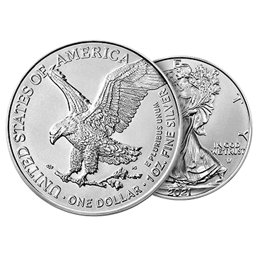 1 oz Silver American Eagle Coin  (mid 2021 and newer), image 0