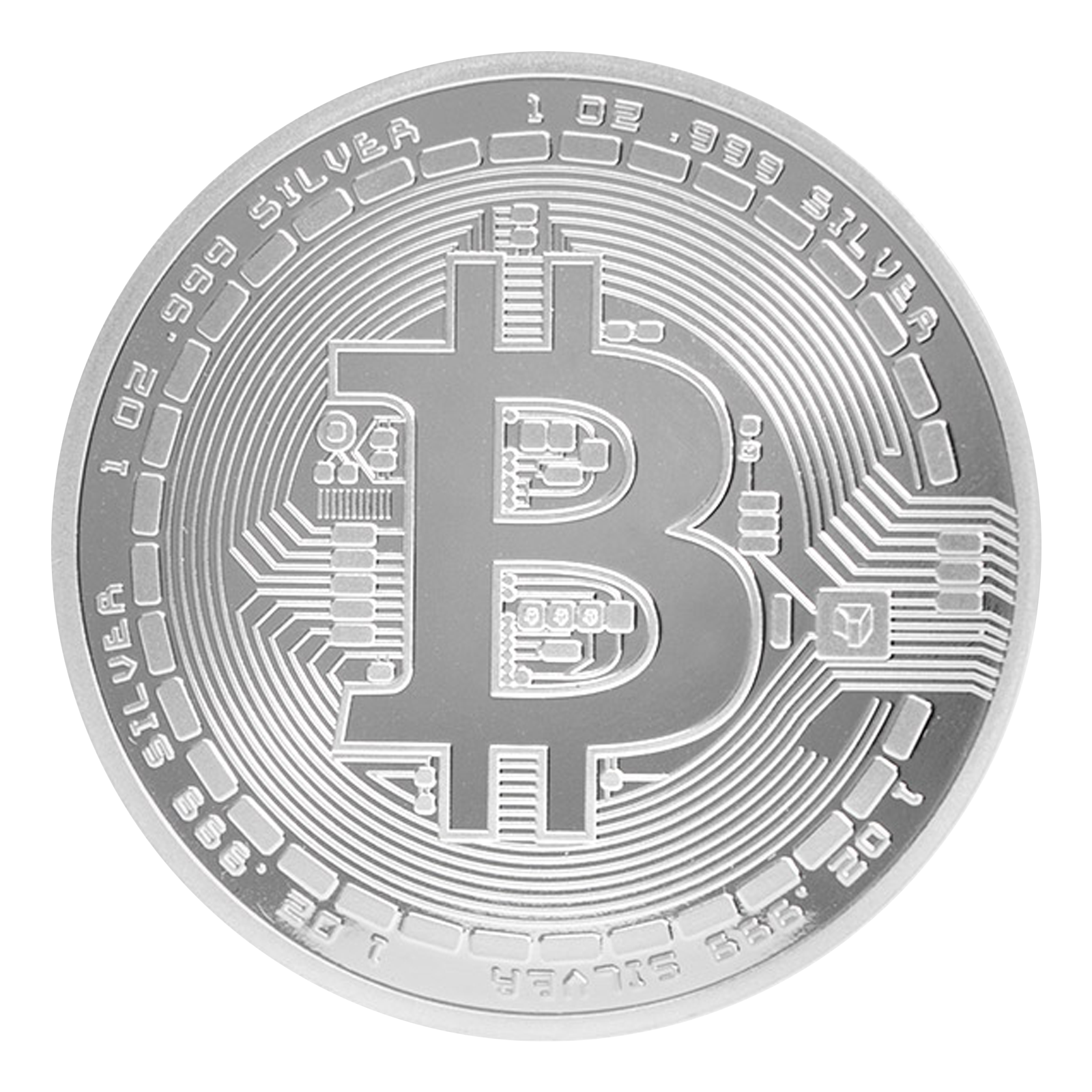 Buy 1 oz Silver Bitcoin Round .999, image 0