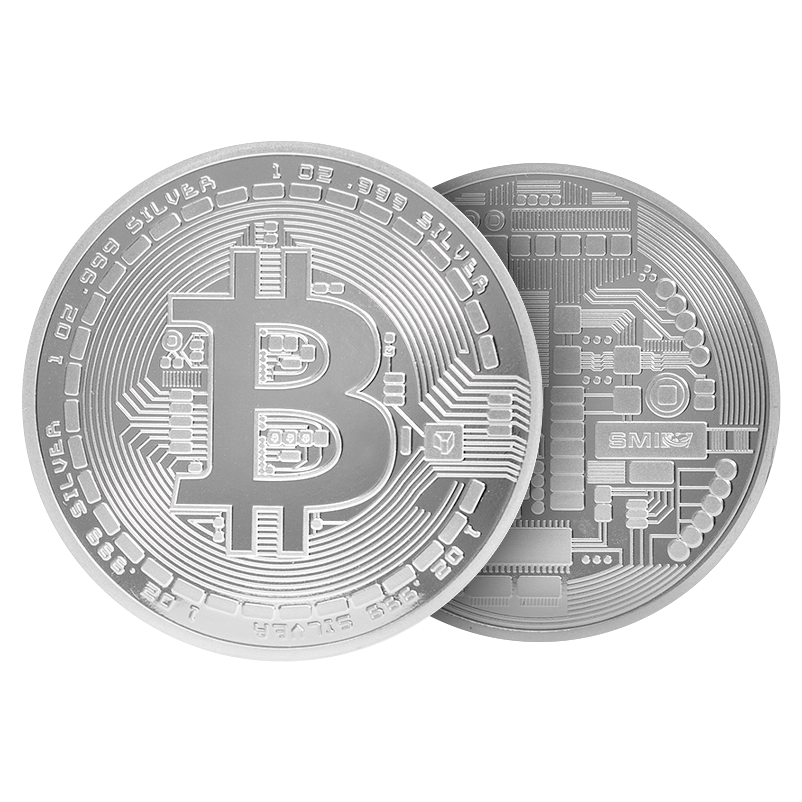 Buy 1 oz Silver Bitcoin Round .999, image 2