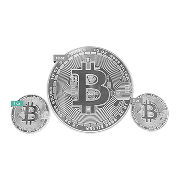 Buy 1 oz Silver Bitcoin Round .999, image 3