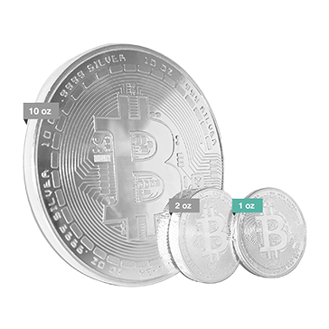 Buy 1 oz Silver Bitcoin Round .999, image 4