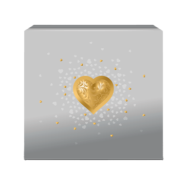 1 oz Silver Celebrate Love Rose Gold Plated Coin (2026), image 4