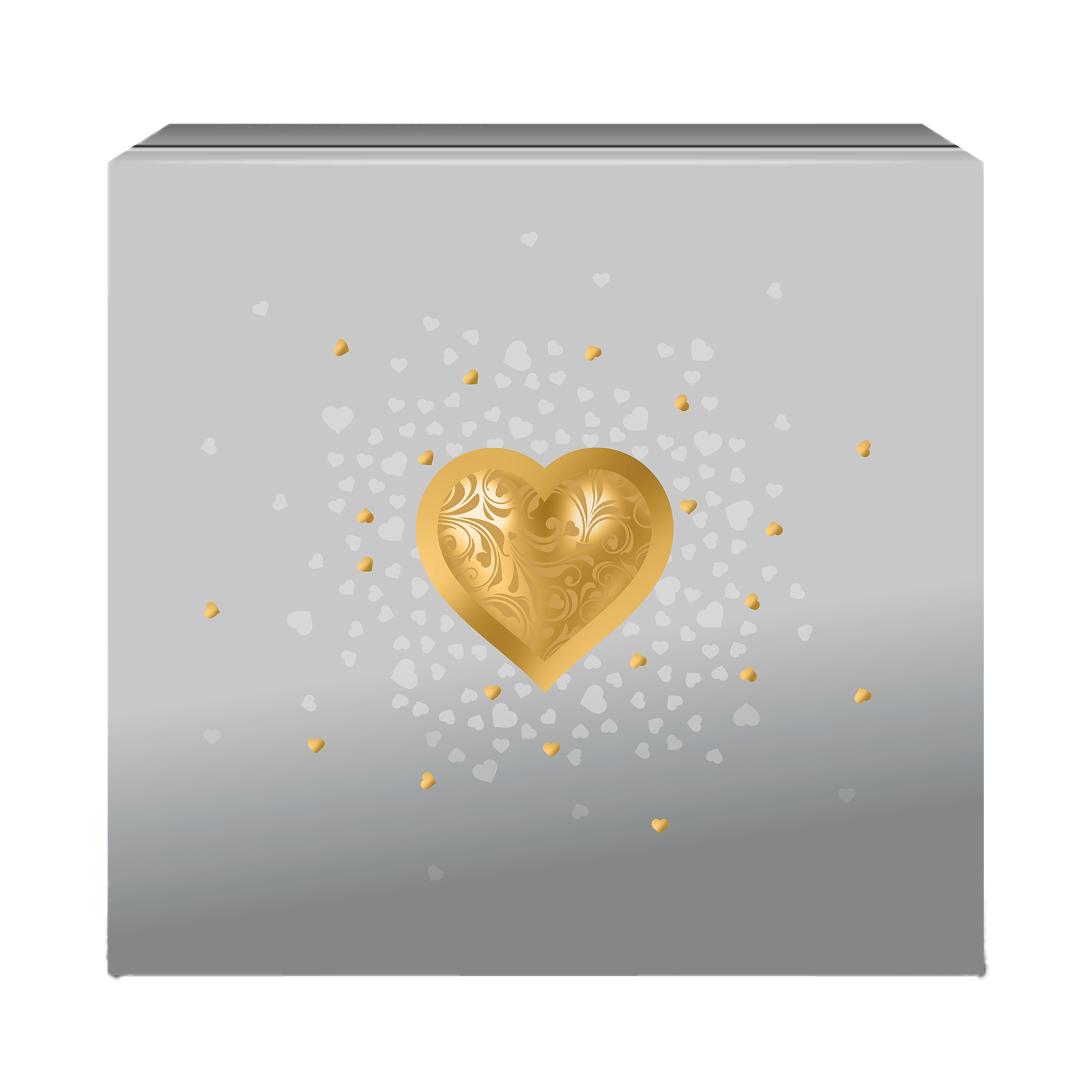 1 oz Silver Celebrate Love Rose Gold Plated Coin (2026), image 4