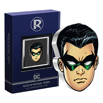 Buy 1 oz Silver Faces of Gotham™ ROBIN™ Coin (2022), image 2