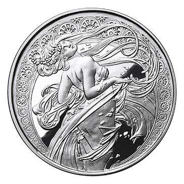 Buy 1 oz Silver Mucha Dance Proof Round, image 0