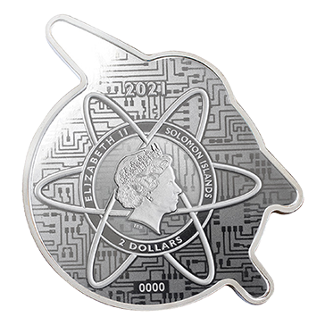 Buy 1 oz Silver Retrofuturism Rocket Coin (2021), image 1