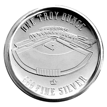Buy 1 oz Silver Curved Domed 3D Baseball Round, image 2