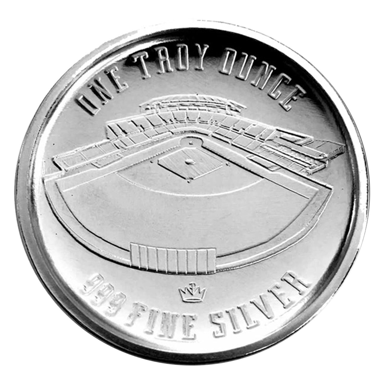 Buy 1 oz Silver Curved Domed 3D Baseball Round, image 2