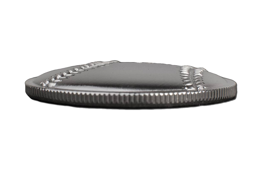 Buy 1 oz Silver Curved Domed 3D Baseball Round, image 3