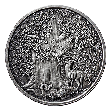 Buy 1 oz Silver Round .999- Hellhound (Antique Finish), image 1