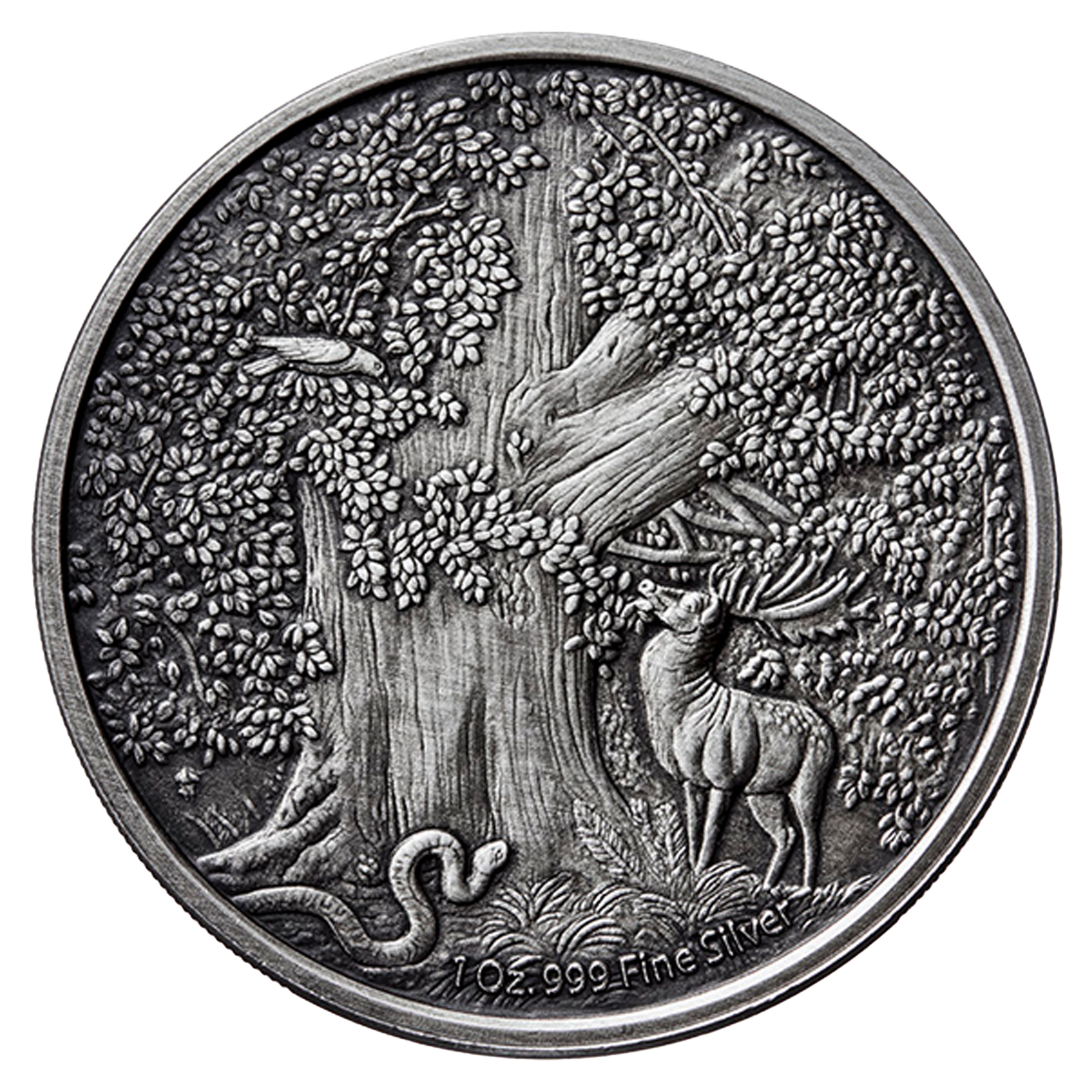 Buy 1 oz Silver Round .999- Hellhound (Antique Finish), image 1