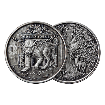 Buy 1 oz Silver Round .999- Hellhound (Antique Finish), image 2