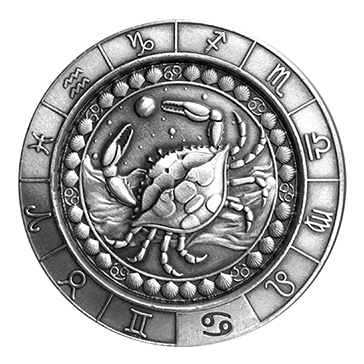 Buy 1 oz Silver Zodiac Cancer Round, image 0