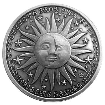 Buy 1 oz Silver Zodiac Capricorn Round, image 1