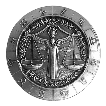 Buy 1 oz Silver Zodiac Libra Round, image 0