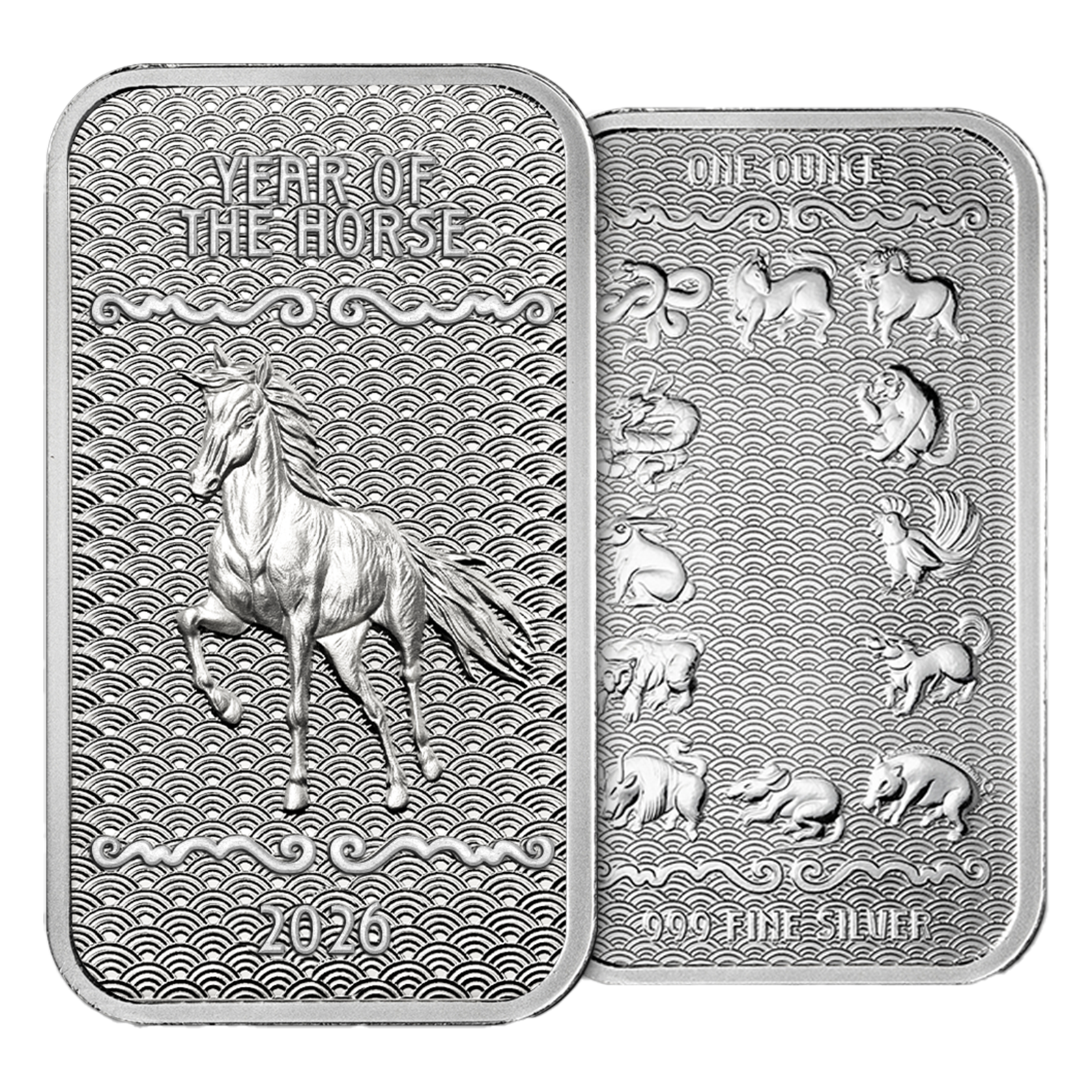 1 oz Silver Year of the Horse Bar (2026), image 2