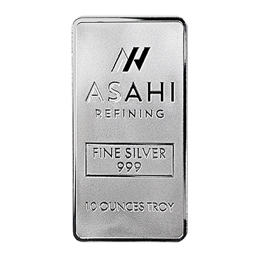 10 oz Silver Asahi Bars, image 0