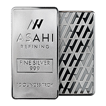 10 oz Silver Asahi Bars, image 2
